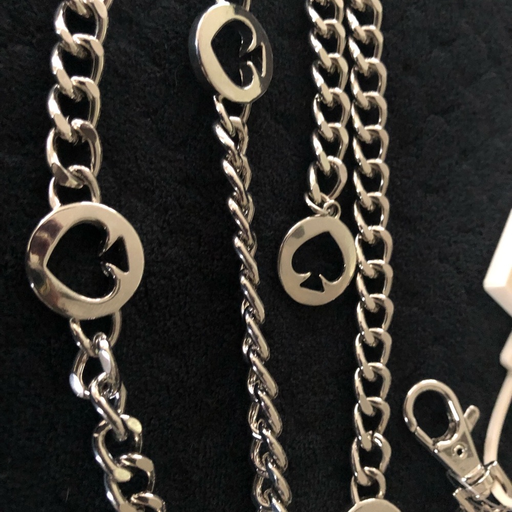 KATE SPADE ♠️ Silver Metal Chain Belt